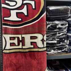 Sports Blankets Lakers Raiders 49ers/ Cobijas De Equipo