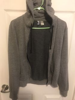 H&M Basic Divided Hoodie Sweater Size M
