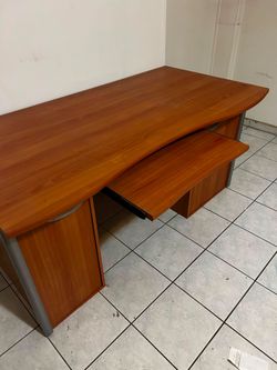 Office/computer table + cabinet and shelves