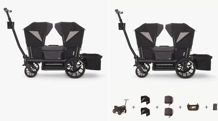 Veer Cruiser All-Terrain 2-Seater Stroller Wagon & Accessories Bundle