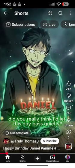 Happy birthday daniel
