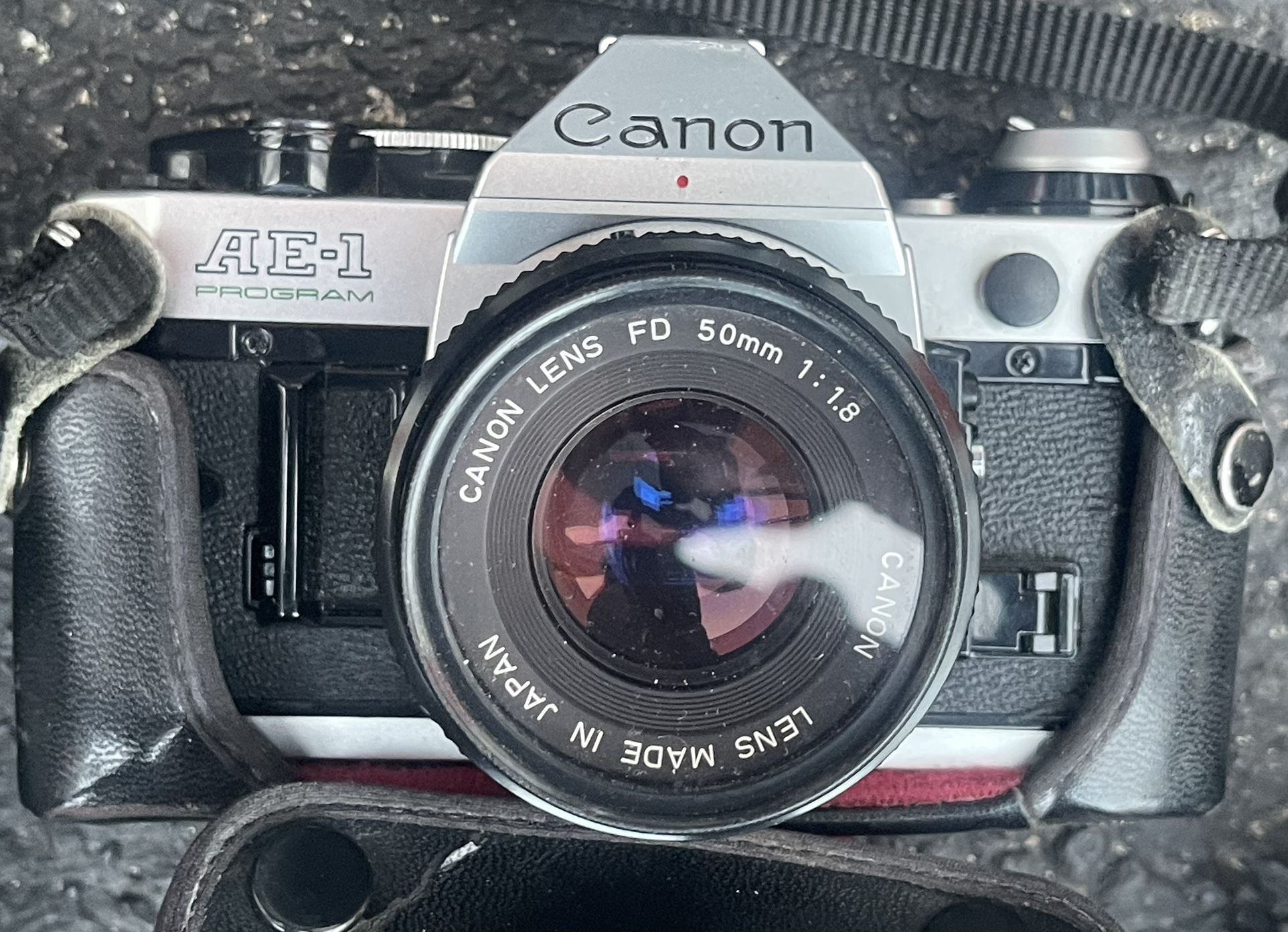 Canon AE-1 Program 35mm film SLR camera And Lenses