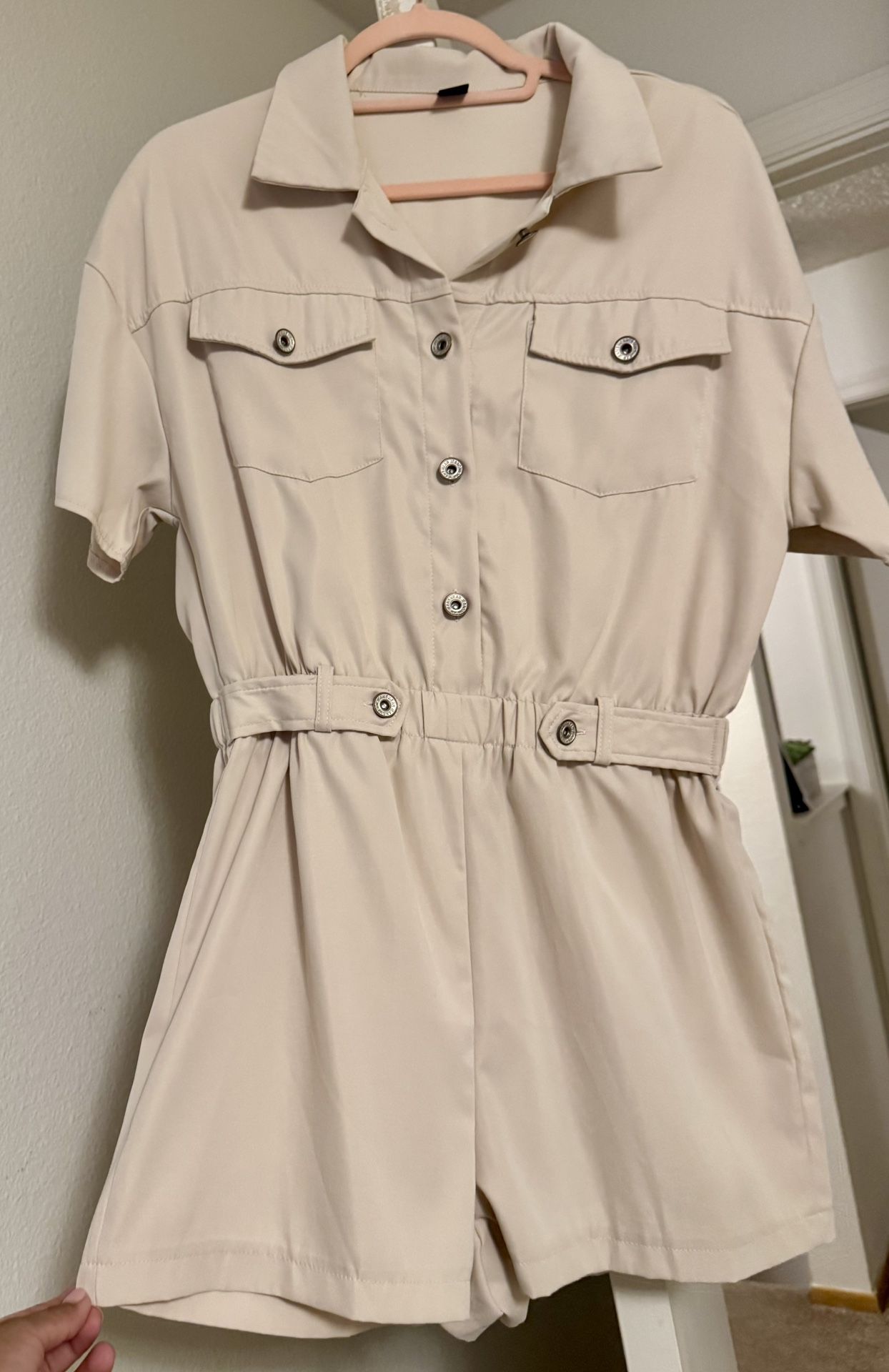 Beige Romper