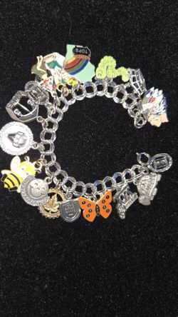 Vintage 1980 Tops Charm Bracelet 