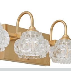 Clearance Bathroom Vanity Light 4 Lights Brushed Gold Modern Wall Bar Sconce Bathroom