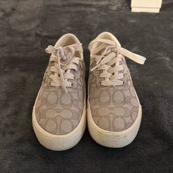 Beautiful Beige Authentic Coach Women’s Sneakers Size 5.5