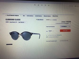 Used Ray Ban Sunglasses. Sells for $132 new. Asking $60