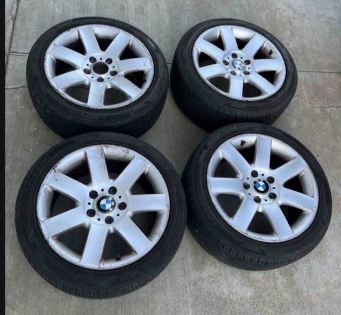 4 - 225/45zr17 5x120 5x4.72 Stock Bmw Wheels Rims 90% Treads Tires 2023 DOT!!!!!!!!!