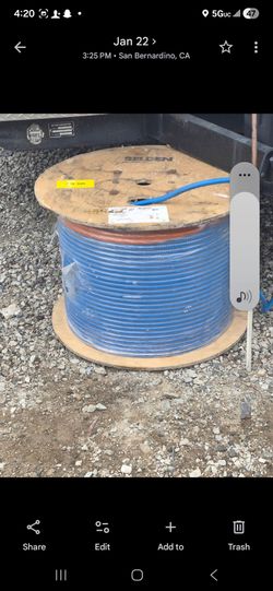 1000 ft belden  awg24 aluminum interlocked armor  communication wire