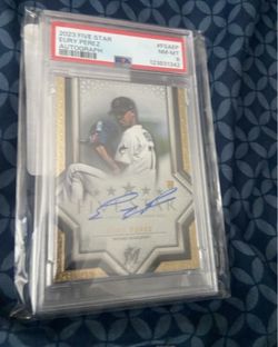 Eury Perez signed autograph PSA 8 rookie card marlins