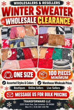 Winter Sweaters Wholesale Lot – 100 Pieces