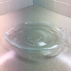 Glass Fish Platter - Vintage