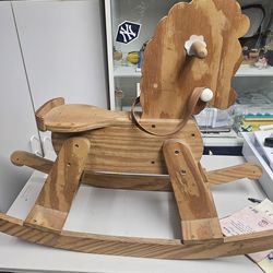 HOMEMADE ROCKING HORSE FIR KIDS