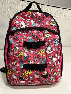 Tokidoki x Hello Kitty Sanrio 2018 Pink All-Over Print Backpack - Rare Vintage