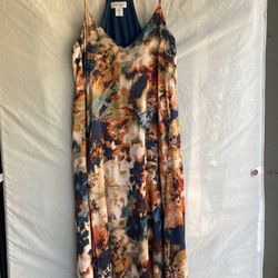 Nicole Miller Floral Long Dress Sz S