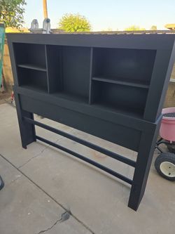 Queen bookcase headboard