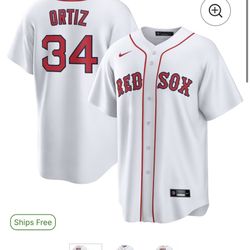 Ortiz red socks jersey 