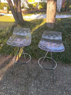 Clear Acrylic swivel barstools