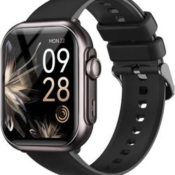 Smart Watch 1.85" Fitness Waterproof, 30-Day Battery, Heart Rate & Sleep iPhone Android