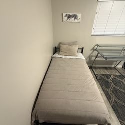 Twin Bed Frame And Mattress 
