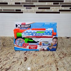 ZURU X-Shot Water Fast-Fill Skins USA Hyperload Water Blaster