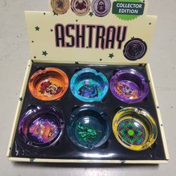 6 Pieces of Glass Ashtray 