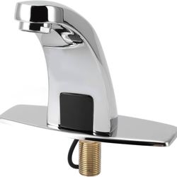 Touchless Bathroom Sink Faucet, Commercial HandsFree Automatic Sensor Faucet with Infrared Sensing, Automatic Motion Sensor Faucets for Kitchen Bathro