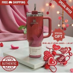Stanley Target 40 oz Tumbler Valentine's Day Rouge Gradient Red And Pink - Free