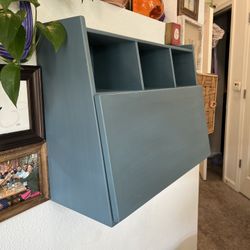 Gray Blue Hanging Wall Shelving 