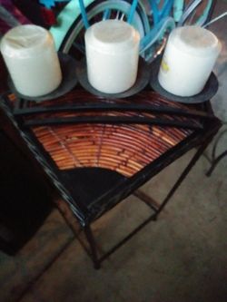 Candle holder and candles