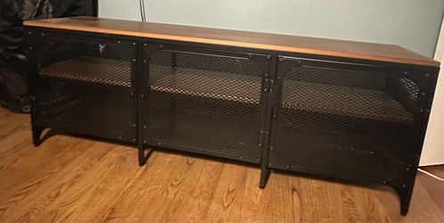 3 Door Industrial TV Stand