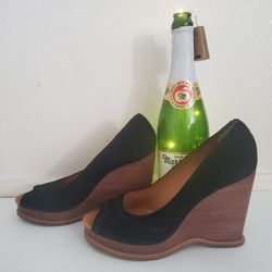 Brown and Black Wedges 