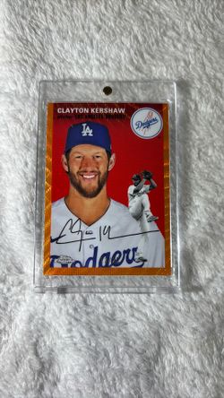 2023 Topps Chrome Platinum SSP Clayton Kershaw Orange Wave /25