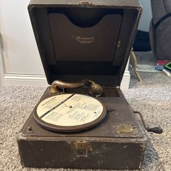 Antique Brunswick Panatrope Hand Crank Phonograph (1920s)
