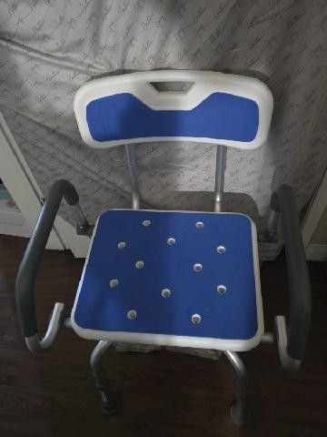 Shower Chair with Arms and Back for Seniors Elderly
