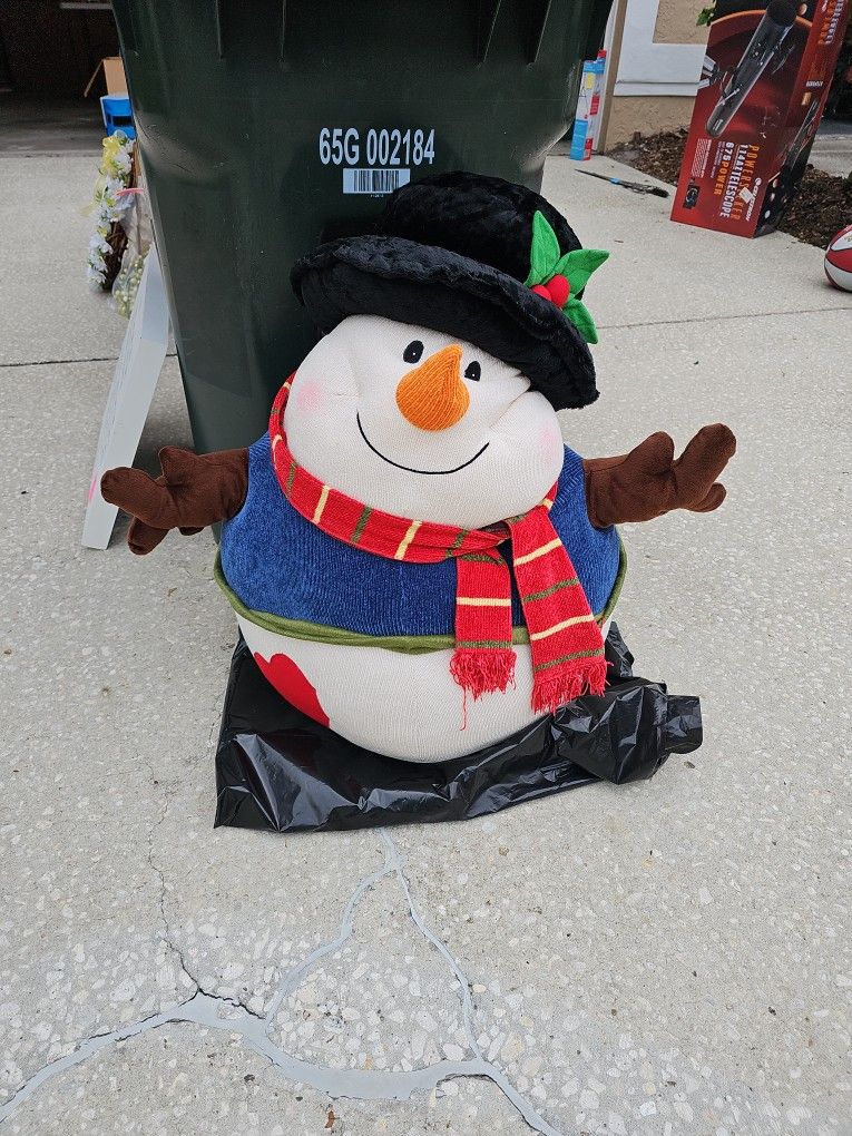 Big Fluffy Stuffed Snowman