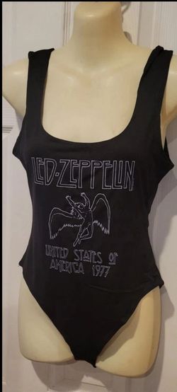 Led Zeppelin bodysuit medium new, 70s, rock and roll, boho, hippie