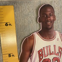 Michael Jordan Cardboard Cut Out Life Size -  1987 Chicago Bulls- Rare Vintage