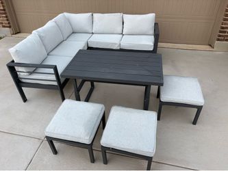 7-Piece Aluminum Patio Conversation