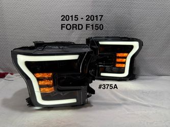 2015 To 2017 Ford F150 3 Projector DRL Headlights LED Bulbs Included