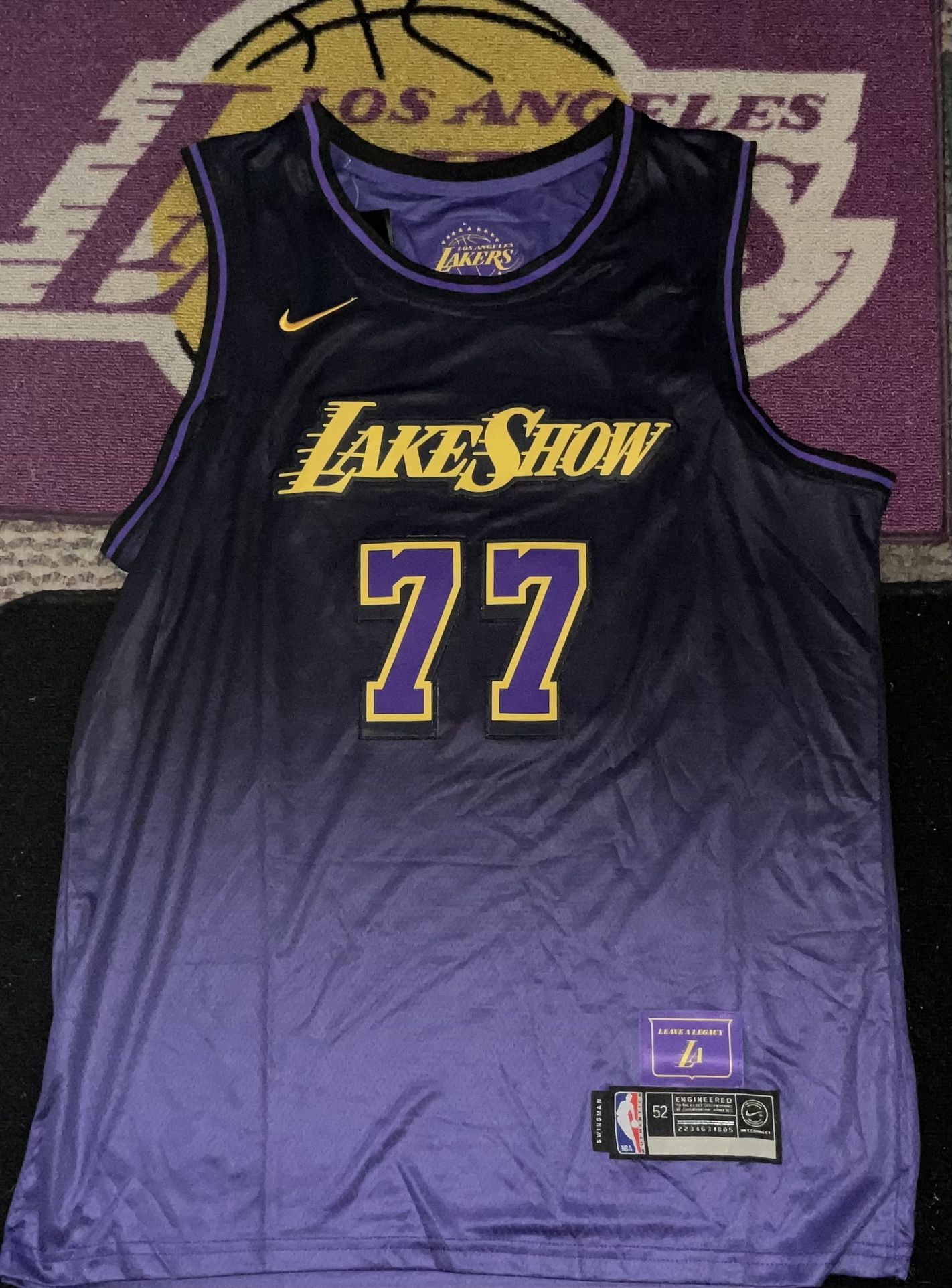 Los Angeles Lakers Luka Doncic Lakeshow City Edition Jerseys Stitched LA LUKA #77 Jersey Adult Mens XL