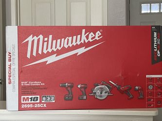 Milwaukee M18 5 piece Tool set