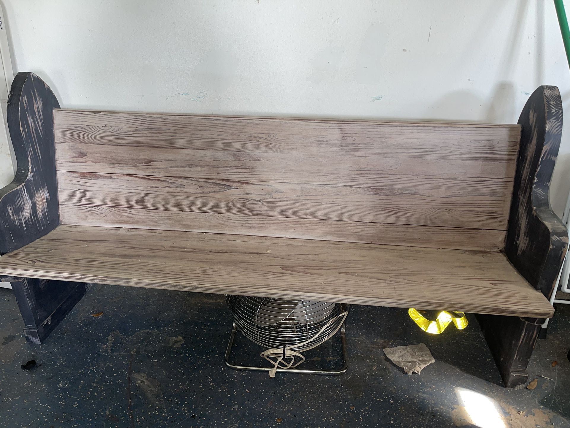 Vintage Hardwood Bench 
