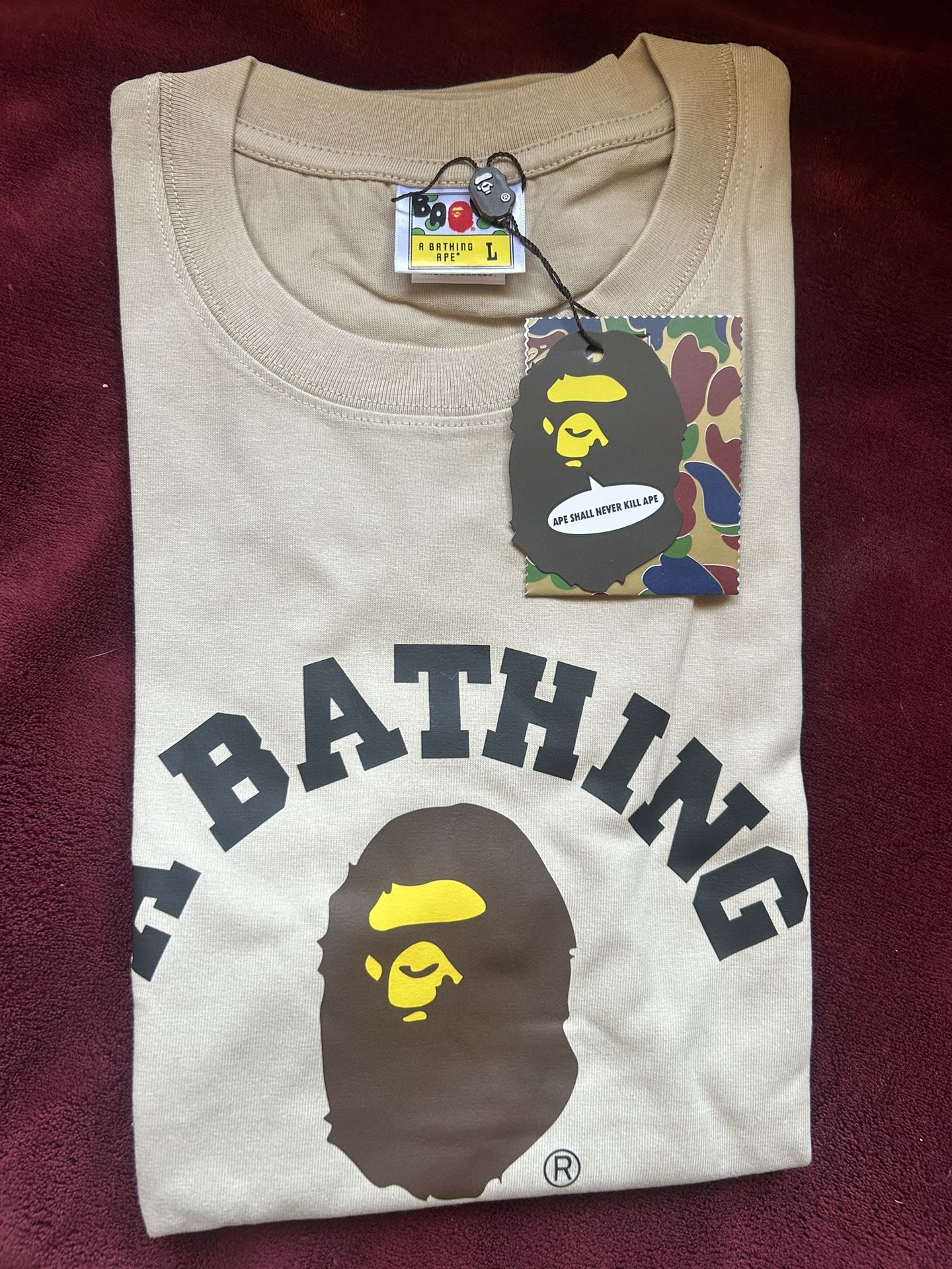 Cream Bape T-shirt