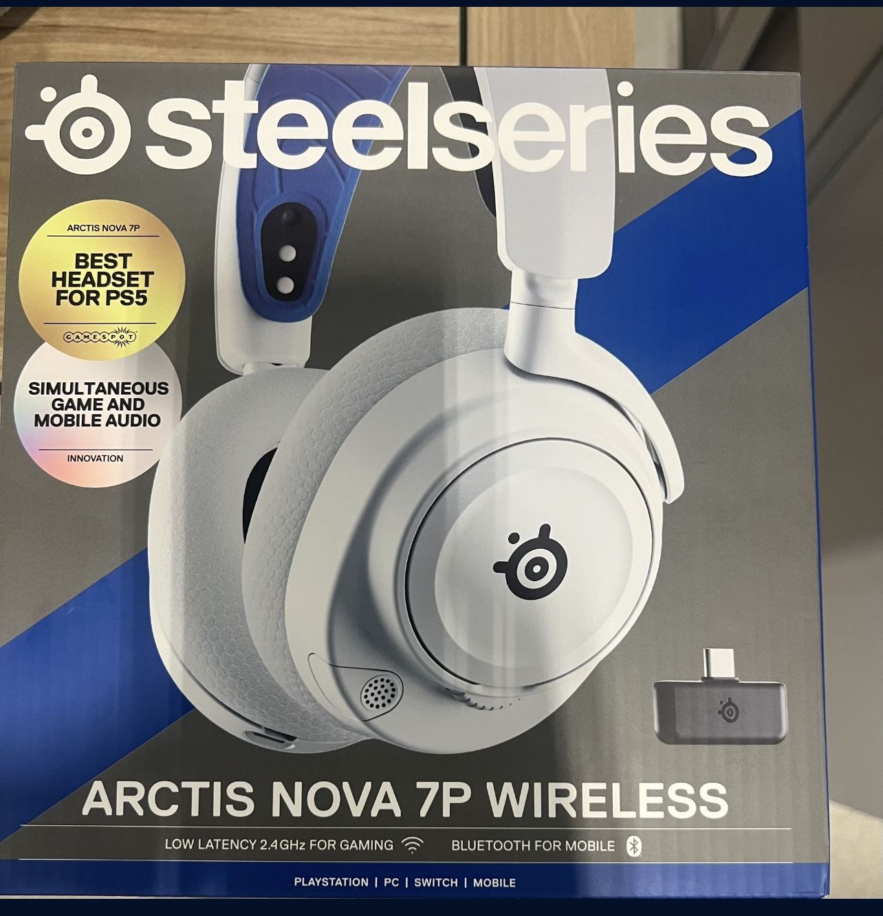 ***** FRIDAY SALE ONLY ***** Arctis Nova 7P Wireless Gaming Headset for PS5, PS4 - White