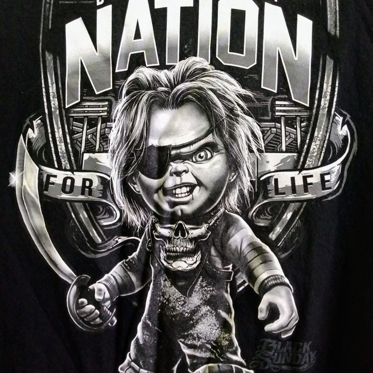 Chucky hotsell raiders shirt