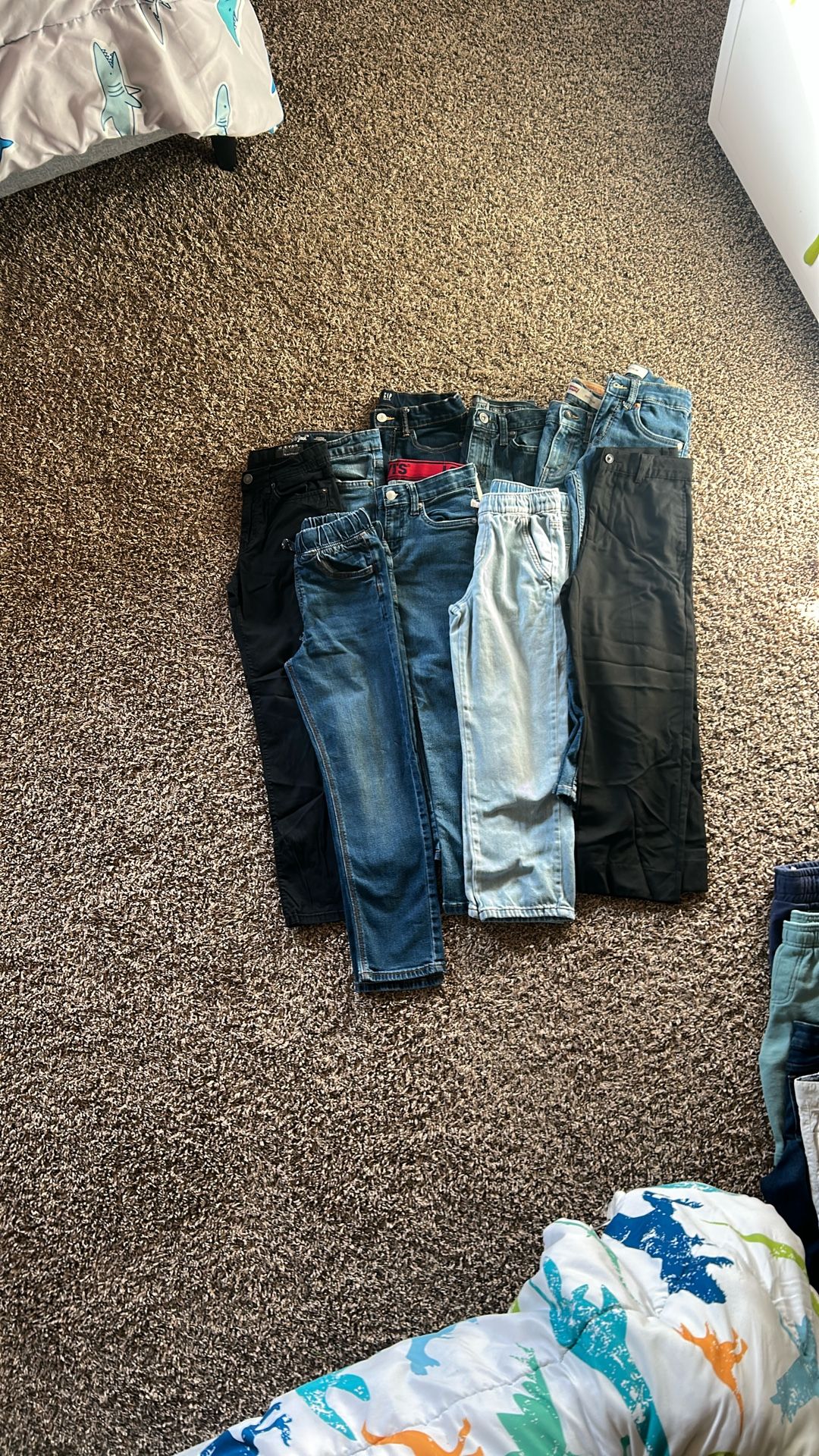 10 Pairs of Boy Pants Jeans Size 8 and Size 10