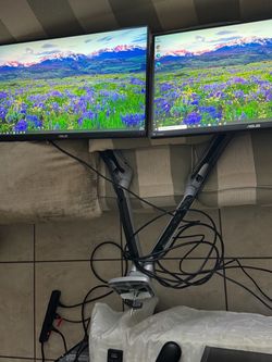 Hp prodesk computer with dual monitor
