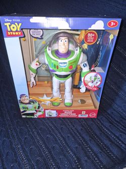 Toy Story Talking Buzz Light-year Figure With Karate Chop Motion and Sounds