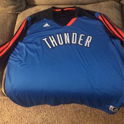 NBA Oaklahoma city Thunder Addidas 3XL Warm Up Jersey 
